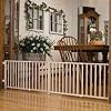 Double-Wide Walk Over Wooden Gate, 18" H x 48"-80" W