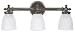 Checkolite 17063-88 Delta Victorian 3-Light Vanity, Aged Pewter