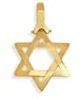 14 Karat Religious High Polish Yellow Gold Star of David Jewish Pendant