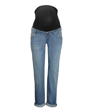 Maternity Mid Wash Over The Bump Boyfriend Jean