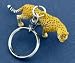 Solid Metal Wild Adventures Cheetah Key Chain Keychain