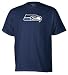 Seattle Seahawks Logo Premier Short Sleeve T-Shirt, Size= Large