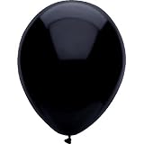 100 Party Balloons - 11" Round Latex, Pitch Black 100 Party Balloons - 11" Round Latex, Pitch Black