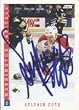 Sylvain Cote, Washington Capitals, 1993 Score Autographed Card