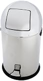 On The Edge 900401 22L Stainless Steel Mirror Finish Bullet Trash Can