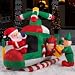 8ft Airblown Inflatable Animated Santa Helicopter