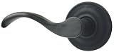 Baldwin Wave Left Hand Dummy Lever Entry Set, Oil Rubbed Bronze #5455.102.LDM