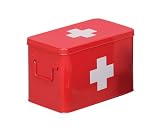 Produkt-Bild: Zeller 18116 Medizin-Box, Metall, rot, L  32x19,5x20