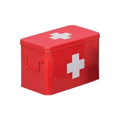 Zeller 18116 Medizin-Box, Metall, rot, L  32x19,5x20