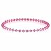 Genuine Fuschia Swarovski Crystal and silver bead Choker Necklace