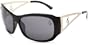baby phat Women's 2040 Round Sunglasses,Black Frame/Black Lens,one size
