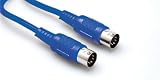 HOSA STANDARD MIDI CABLE - MIDI CABLE, 10ft. BLUE