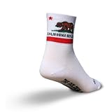 SockGuy Classic 3in California Flag Cycling/Running Socks