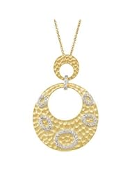 CleverEves 14K White Gold 3 8 Ct Tw I1,Gh 16" Diamond Flower Necklace