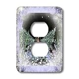 WhiteOak Art Designs Fairy Prints - Winter Solstice Winter Fairy - Light Switch Covers - 2 plug outlet cover