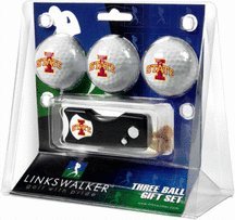 Iowa State Cyclones 3 Golf Ball Gift Pack With Spring Action Tool