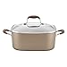 Anolon 83867 7-Qt. Covered Square Dutch Oven Hard Anodized Aluminum Casserole, 7 Quart, Bronze