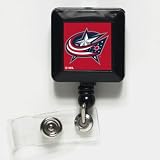 Columbus Blue Jackets Retractable Badge Holder Keychain