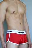 Papi Cool Jersey Gym Short Brief for Men - Red