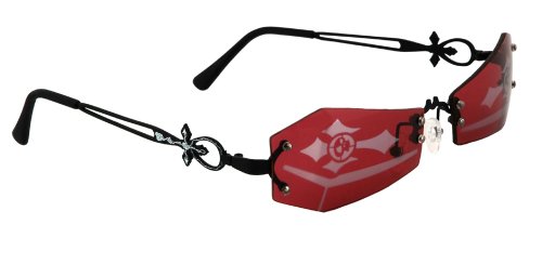 Vampire Coffin Rimless Lens Sunglasses w Mirror 46205 46206