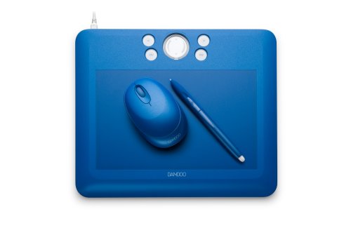 Bamboo Fun Blue Tablet with Pen  Mouse  and Graphics Software