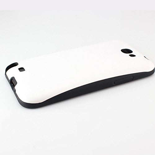 Leather Back Battery Door Case Cover Housing for Samsung Galaxy Note 2 (White)