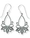 Boma Marcasite Small Teardrop Dangle Earrings