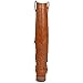 Brinley Co. Womens Regular and Wide-Calf Knee-High Ankle-Strap Riding Boot