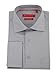 Gino Valentino Men's Modern Spread Collar French Cuff Cotton Dress Shirt