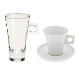 Produkt-Bild: Nescaf&eacute; Dolce Gusto Vorteils-Set, Latte Macchiato Glas + Cappuccino Tasse mit Untertasse