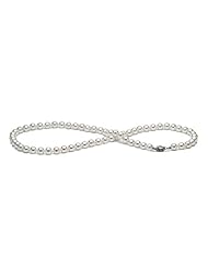 Sterling Silver 6.0-6.5 MM White Freshwater Pearls Necklace