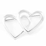 Sterling Silver Intertwining Heart Pin