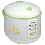 Sanyo ECJ-N55F Rice Cooker & Steamer. 5-CUP RICE COOKER & VEGETABLE STEAMER OTHELC. 1.06 quart - White, Green