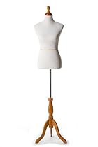 Hot Sale White Extra Large Female Jersey Covered Mannequin Dress Form Body Form on Natural Wood Tripod Base