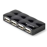 USB 2.0 4-Port Mobile Hub Blk