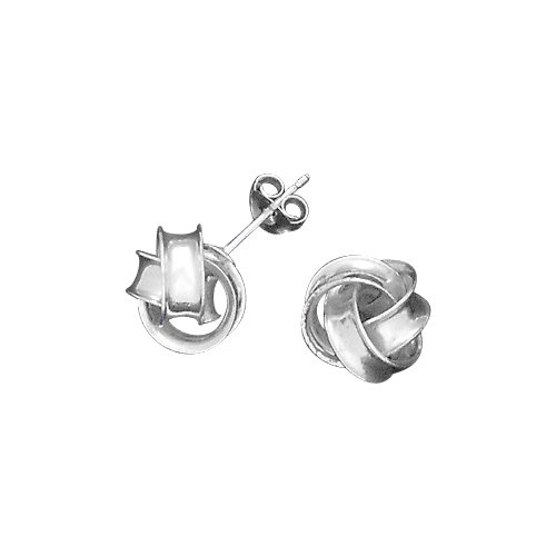 Sterling Silver ''Love Knot'' Earrings
