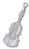 Violin Solid Sterling Silver Charm