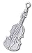 Violin Solid Sterling Silver Charm