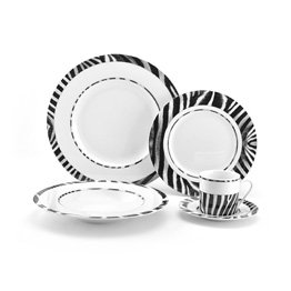 Mikasa Wild Zebra 5 Piece Place Setting