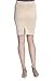 Rekucci Women's Ease into Comfort Luxe Techno Scuba Princess seam Pencil Skirt