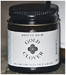 Gold Clover Tallow Balm "Soothe Balm" Pocket Size w/ Peppermint &amp; Lavender -15 ml