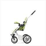 4 Rider Stroller in Team Lime Color: Team Red