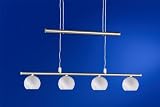 höhenverstellbare Esstischleuchte Pendelleuchte 4x20W Pendellampe Alabaster weiß