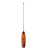 Zumi Monopoint Mini Pendant Finish: Bronze, Glass Shade: Amber Cloud