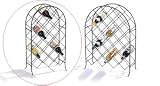 Spectrum Diversified 48510 Black Trellis Wine Rack Knock Down - 21 Bottle