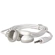 Earbud Stereo Headphones with 2.5mm Audio Jack (White)