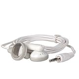 Earbud Stereo Headphones with 2.5mm Audio Jack (White)