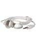 Electronics : Earbud Stereo Headphones with 2.5mm Audio Jack (White)