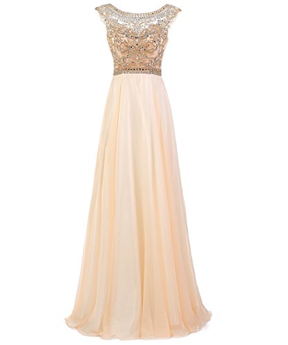 Dresstell　レディーズ　ロング丈　披露宴ドレス　結婚式ドレス　ふんわりシフォン　キラキラビジュー付け　演奏会ドレス　ステージドレス　コンサートドレス　パット付け　花嫁二次会ドレス　発表会ドレス