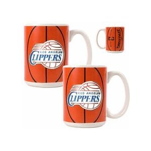 Los Angeles Clippers 2 Piece Gameball Ceramic Mug Set by 